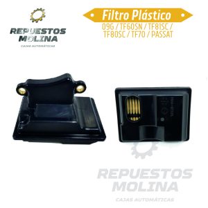 Filtro Plástico 09G / TF60SN / TF81SC /  TF80SC / TF70 / PASSAT