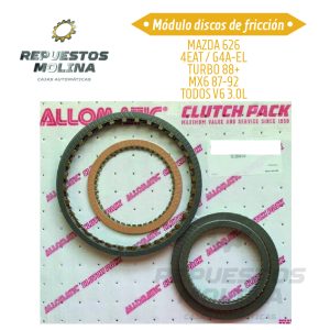 Módulo discos de fricción MAZDA 626 4EAT / G4A-EL TURBO 88+ MX6 87-92 TODOS V6 3.0L