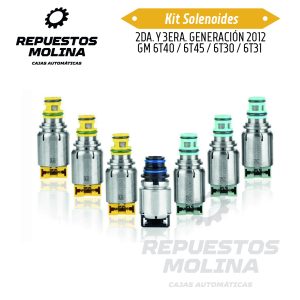 Kit solenoides 2DA. Y 3ERA. GENERACIÓN 2012 GM 6T40 / 6T45 / 6T30 / 6T31