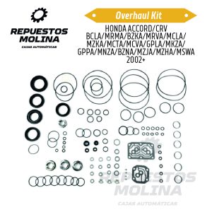 Overhaul kit HONDA ACCORD/CRV BCLA/MRMA/BZKA/MRVA/MCLA/ MZKA/MCTA/MCVA/GPLA/MKZA/ GPPA/MNZA/BZNA/MZJA/MZHA/MSWA 2002+