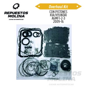 Overhaul kit CON PISTONES KIA/HYUNDAI A6MF1-2-3 2009-16