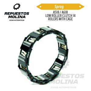 Sprag A518 / A618 LOW ROLLER CLUTCH 14 ROLERS WITH CAGE