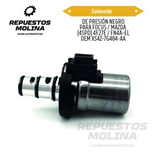 Solenoide DE PRESIÓN NEGRO PARA FOCUS / MAZDA  (4SPD) 4F27E / FN4A-EL 0EM XS4Z-7G484-AA