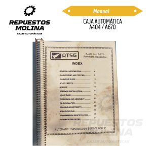 Manual CAJA AUTOMÁTICA  A404 / A670