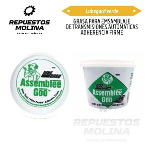 Lubegard verde GRASA PARA EMSAMBLAJE DE TRANSMISIONES AUTOMÁTICAS ADHERENCIA FIRME