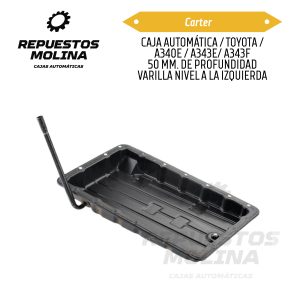 Carter CAJA AUTOMÁTICA / TOYOTA / A340E / A343E/ A343F 50 MM. DE PROFUNDIDAD VARILLA NIVEL A LA IZQUIERDA