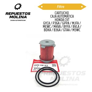 FILTRO CARTUCHO  CAJA AUTOMÁTICA HONDA CVT GYCA / P36A / GPPA / MJFA / MEWC / M4VA / BYFA / BVLA / BDKA / B36A / GTAA / M3WC