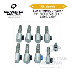 Kit solenoide CAJA AUTOMÁTICA / TOYOTA / 8SPD / UB80E / AWF8G30 /  UA80E / UA80F