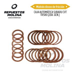 Módulo discos de fricción CAJA AUTOMÁTICA SUBARU CVT TR580 (2DA. GEN.)