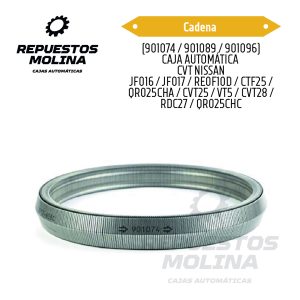Cadena (901074 / 901089 / 901096) CAJA AUTOMÁTICA  CVT NISSAN JF016 / JF017 / RE0F10D / CTF25 / QR025CHA / CVT25 / VT5 / CVT28 / RDC27 / QR025CHC