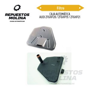 Filtro  CAJA AUTOMÁTICA  AUDI ZF6HP28 / ZF6HP19 / ZF6HP21