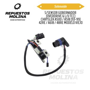 Solenoide S/SENSOR GOBERNADOR  (OVERDRIVE & L/U TCC) CHRYSLER A500 / A518 (93-99) 42RE / A618 / 48RE MODELO VIEJO
