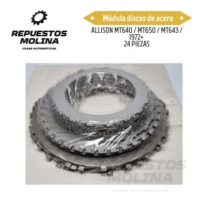 Módulo discos de acero ALLISON MT640 / MT650 / MT643 / 1972+  24 PIEZAS