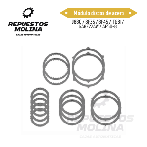 Módulo discos de acero U880 / 8F35 / 8F45 /  TG81 /  GA8F22AW / AF50-8